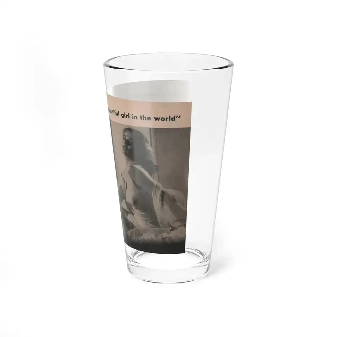 Anita Ekberg #344 - That Girl Anita Pocket Mag. '55 (Vintage Female Icon) Pint Glass 16oz - Go Mug Yourself