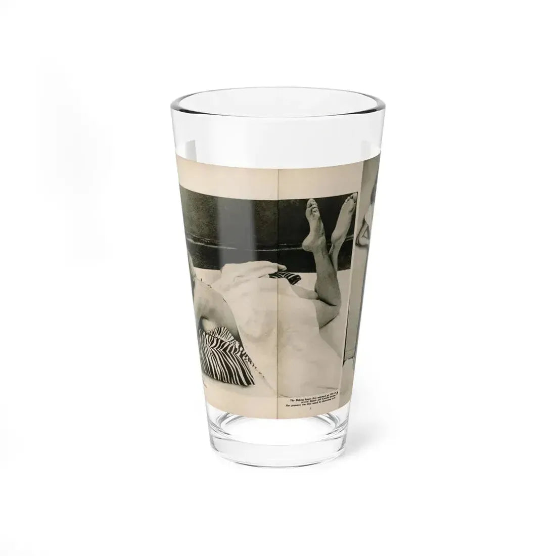 Anita Ekberg #395 - Fabulous Females Mag. Issue #1 '55 - B&W Centerfold & 1 More (Vintage Female Icon) Pint Glass 16oz 16oz - Go Mug Yourself