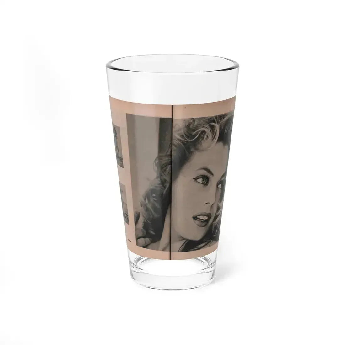 Anita Ekberg #403 - PHOTO Digest Mag. Nov. '55 - 2 Pages, 3 B&W Pics (Vintage Female Icon) Pint Glass 16oz 16oz - Go Mug Yourself