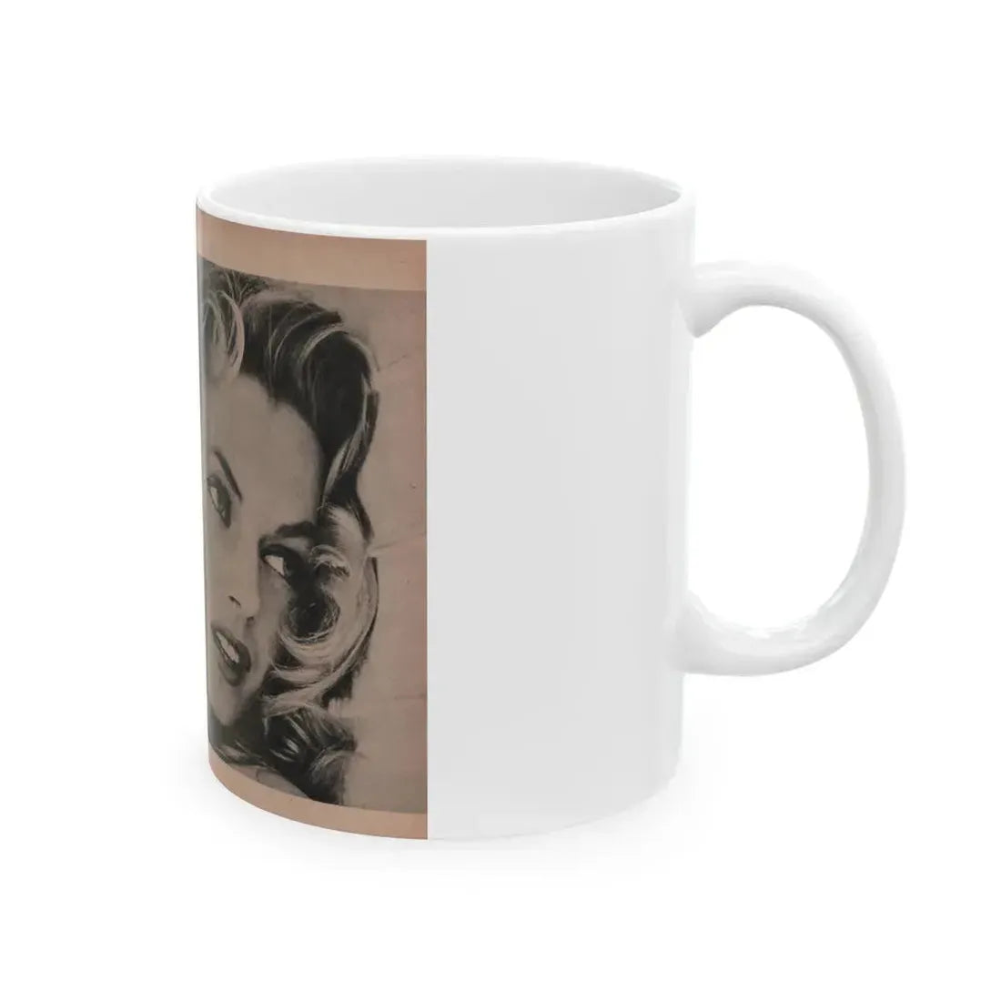 Anita Ekberg #403 - PHOTO Digest Mag. Nov. '55 - 2 Pages, 3 B&W Pics (Vintage Female Icon) White Coffee Mug - Go Mug Yourself