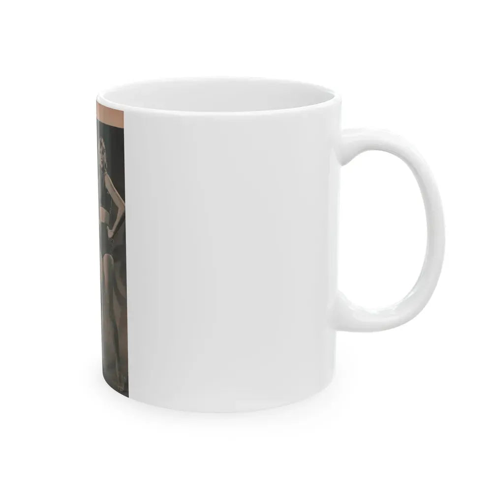 Anita Ekberg #411 - EYE Digest Mag. Nov. '53 - 1 Page & 1 B&W Photo (Vintage Female Icon) White Coffee Mug - Go Mug Yourself