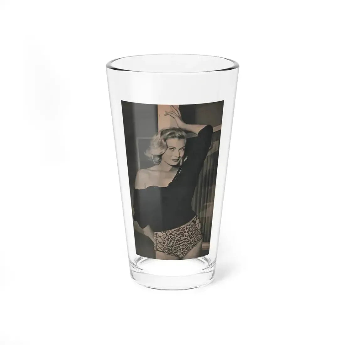 Anita Ekberg #423 - EYE Digest Mag. Jan. '54 - 1 Page & 1 B&W Photo (Vintage Female Icon) Pint Glass 16oz 16oz - Go Mug Yourself