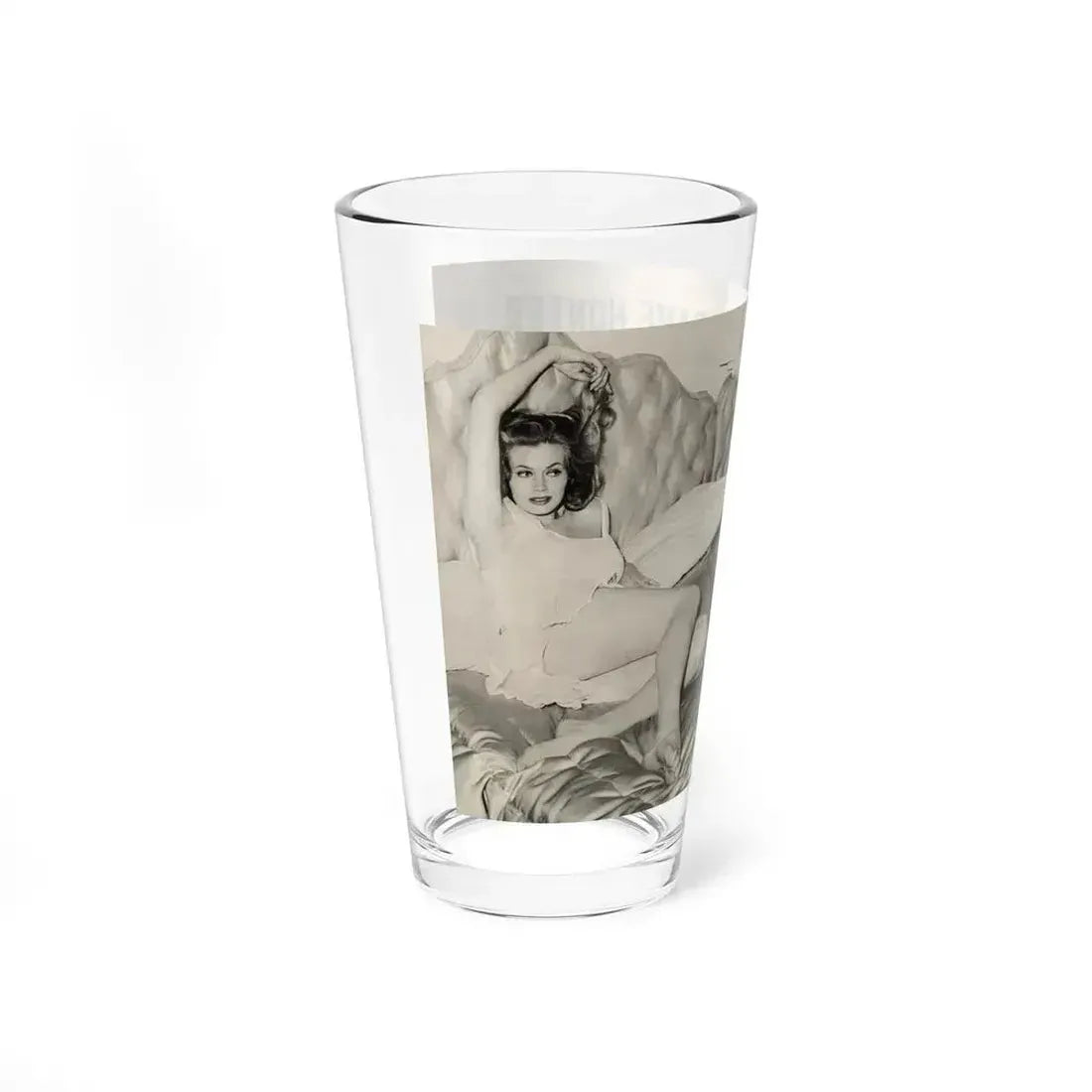 Anita Ekberg #425 - 1 Large B&W Photp & 4 Small B&W Photos & Article from Earl Wilson's Showgirls Mag. '56 1 (Vintage Female Icon) Pint Glass 16oz - Go Mug Yourself