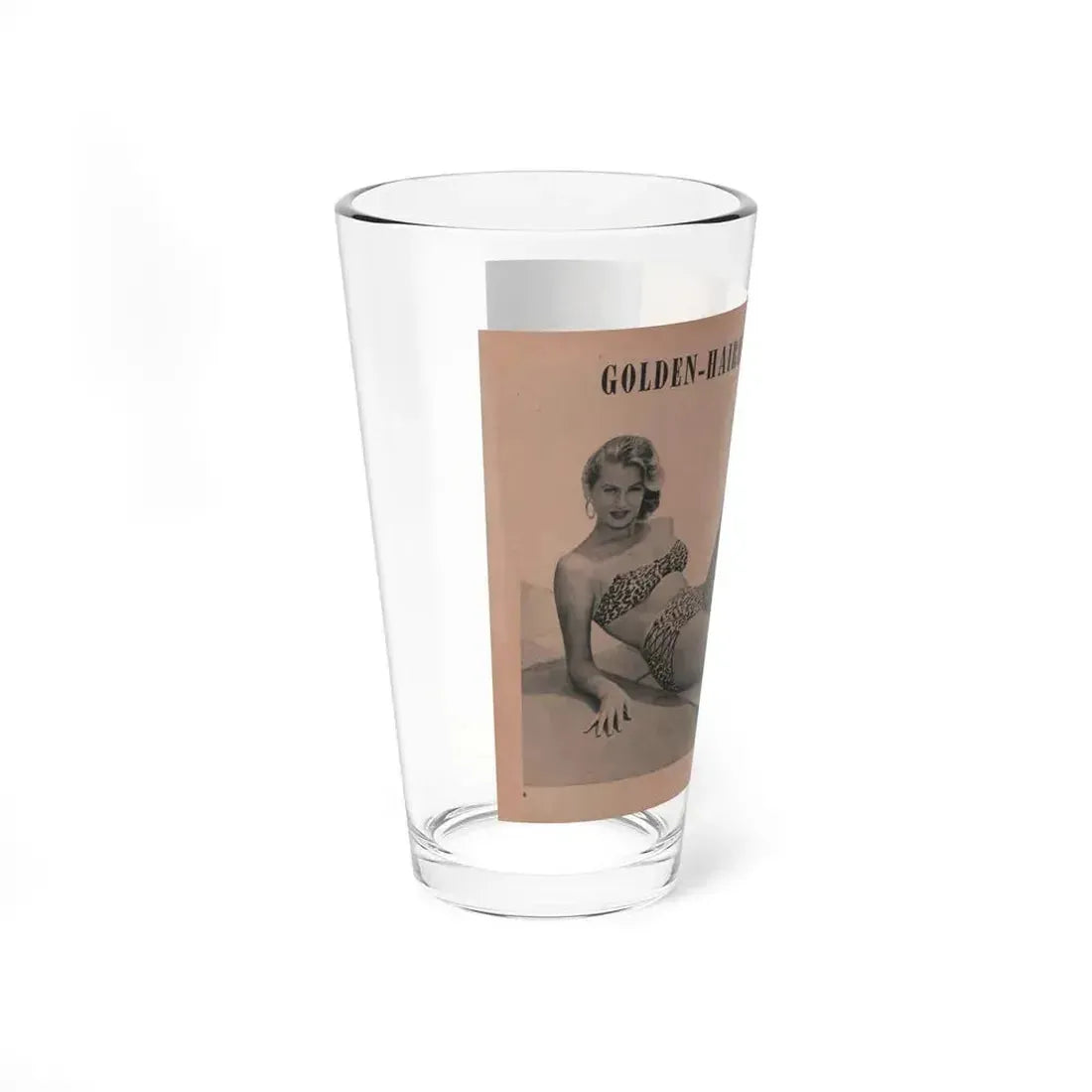 Anita Ekberg #429 - PHOTO Digest Mag. May '54 - 2 Pages 1 B&W Centerfold & 1 Other (Vintage Female Icon) Pint Glass 16oz - Go Mug Yourself