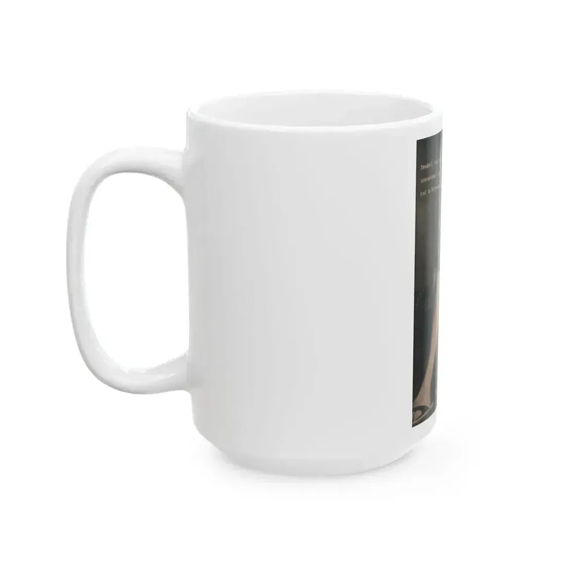 Anita Ekberg #435 - PHOTO Digest March '55 - 1 Pages, 1 B&W Photo & Caption (Vintage Female Icon) White Coffee Mug - Go Mug Yourself