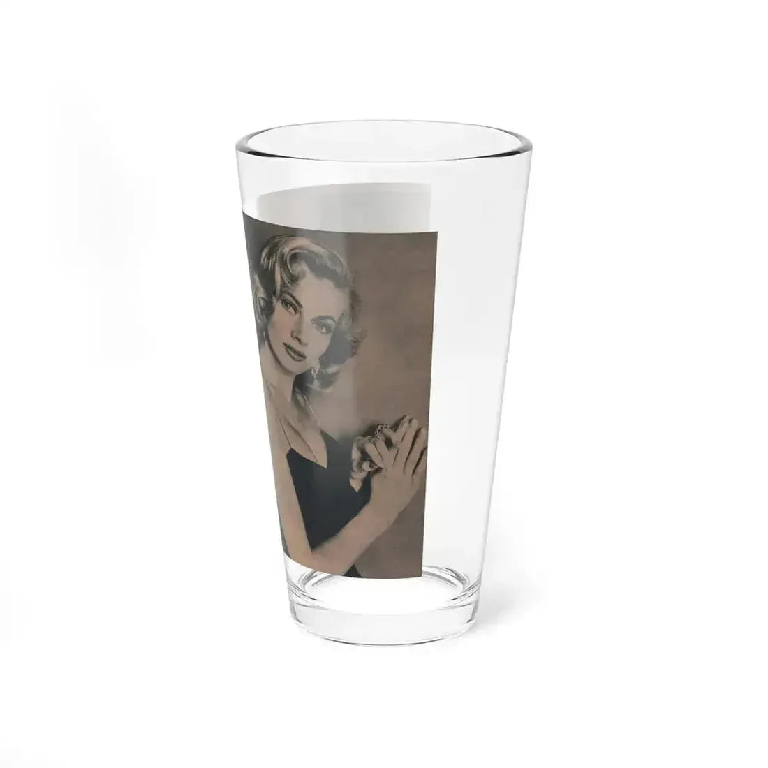 Anita Ekberg #437 - PHOTO Digest March '55 - 2 Pages, 3 B&W Photos & Caption (Vintage Female Icon) Pint Glass 16oz - Go Mug Yourself