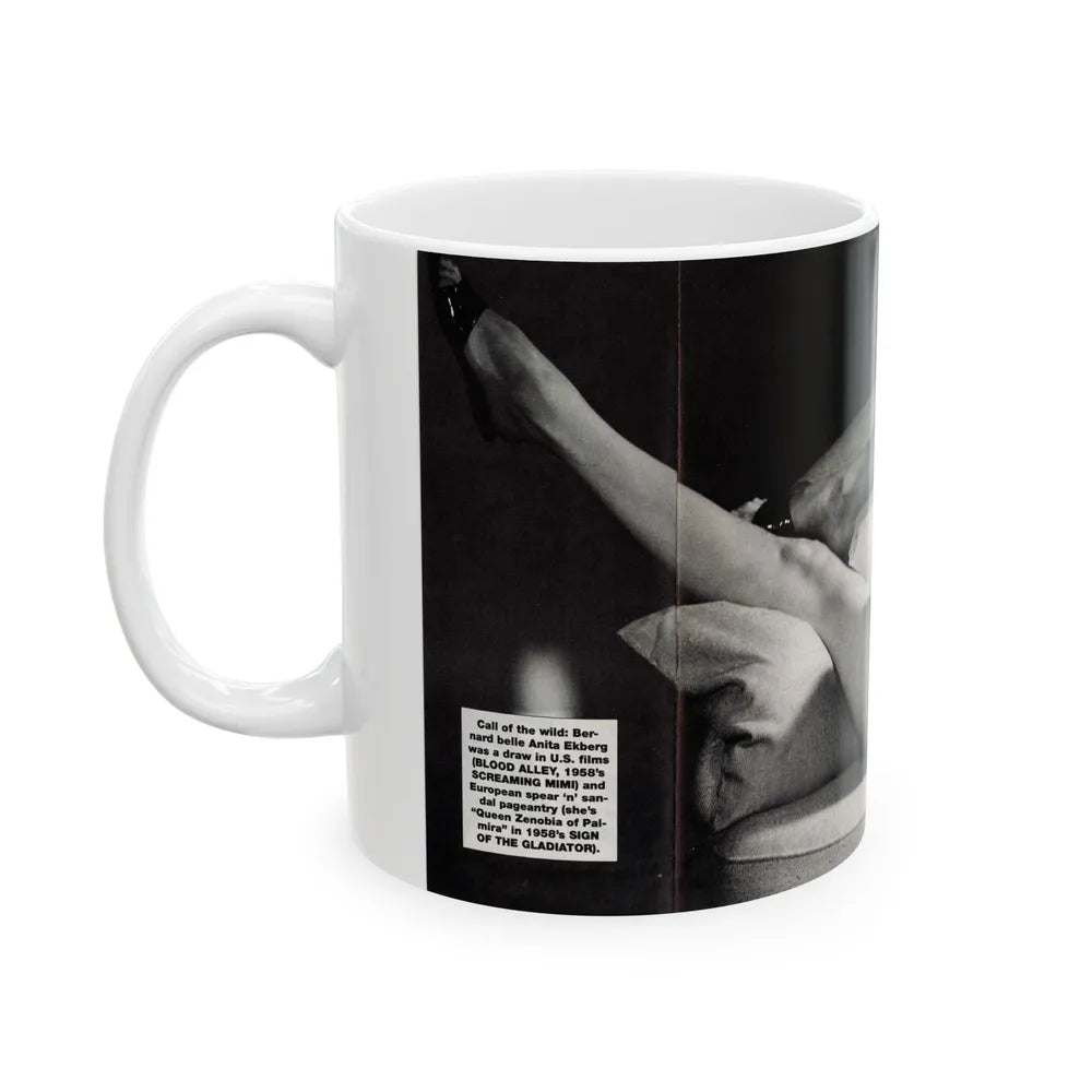 Anita Ekberg #445 - (Vintage Female Icon) White Coffee Mug-Go Mug Yourself