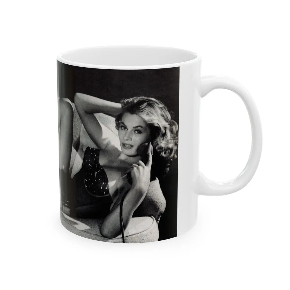 Anita Ekberg #445 - (Vintage Female Icon) White Coffee Mug-Go Mug Yourself