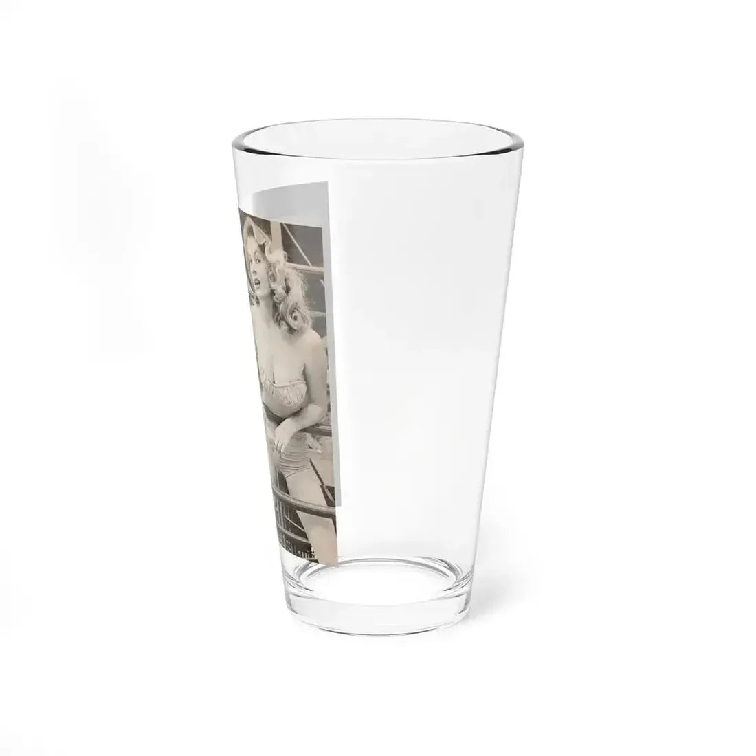 Anita Ekberg #447 - 1 Page, 2 B&W Photos from After Hours Vol. 1, No. 4 '57 Mag. (Vintage Female Icon) Pint Glass 16oz - Go Mug Yourself