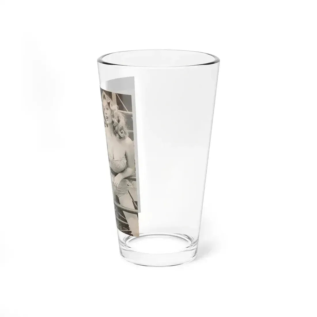 Anita Ekberg #448 - 1 Page, 2 B&W Photos from After Hours Vol. 1, No. 4 '57 Mag. (Vintage Female Icon) Pint Glass 16oz - Go Mug Yourself