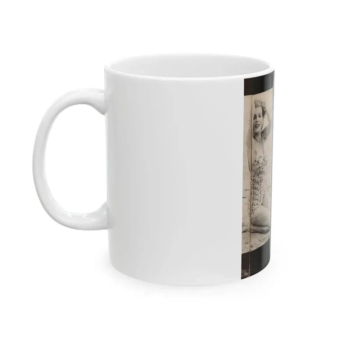 Anita Ekberg #448 - 1 Page, 2 B&W Photos from After Hours Vol. 1, No. 4 '57 Mag. (Vintage Female Icon) White Coffee Mug - Go Mug Yourself
