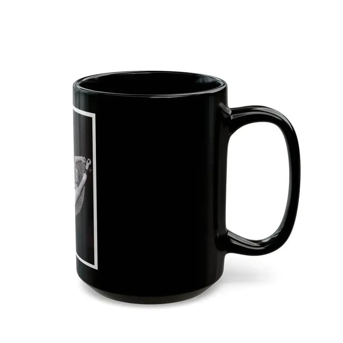 Anita Ekberg #451 - 8x10 B&W Pin-Up Photo HQ Re-Print (Vintage Female Icon) Black Coffee Mug - Go Mug Yourself