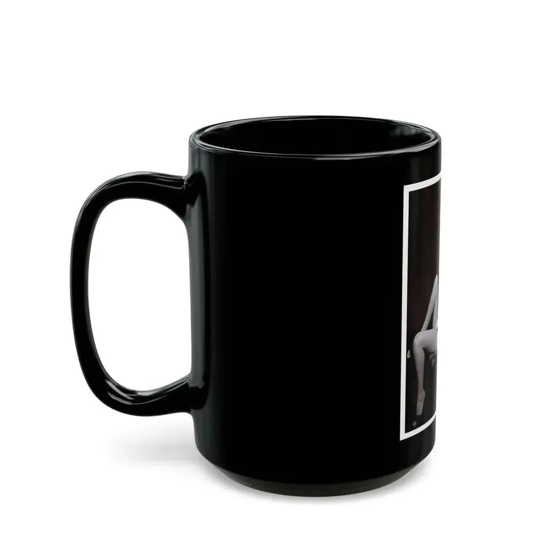 Anita Ekberg #451 - 8x10 B&W Pin-Up Photo HQ Re-Print (Vintage Female Icon) Black Coffee Mug - Go Mug Yourself