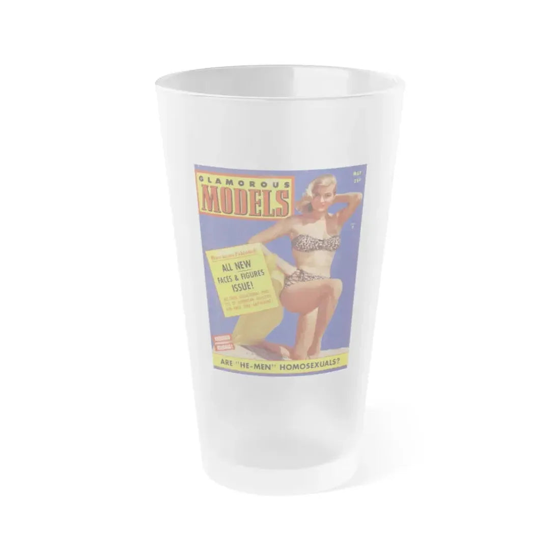 Anita Ekberg #46 - Mag. Cover (Vintage Female Icon) Frosted Pint Glass 16oz 16oz Frosted - Go Mug Yourself