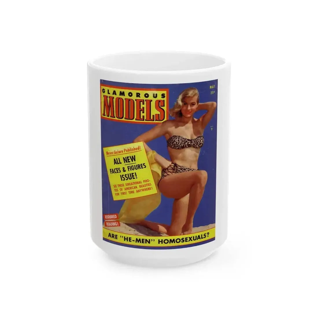 Anita Ekberg #46 - Mag. Cover (Vintage Female Icon) White Coffee Mug 15oz - Go Mug Yourself