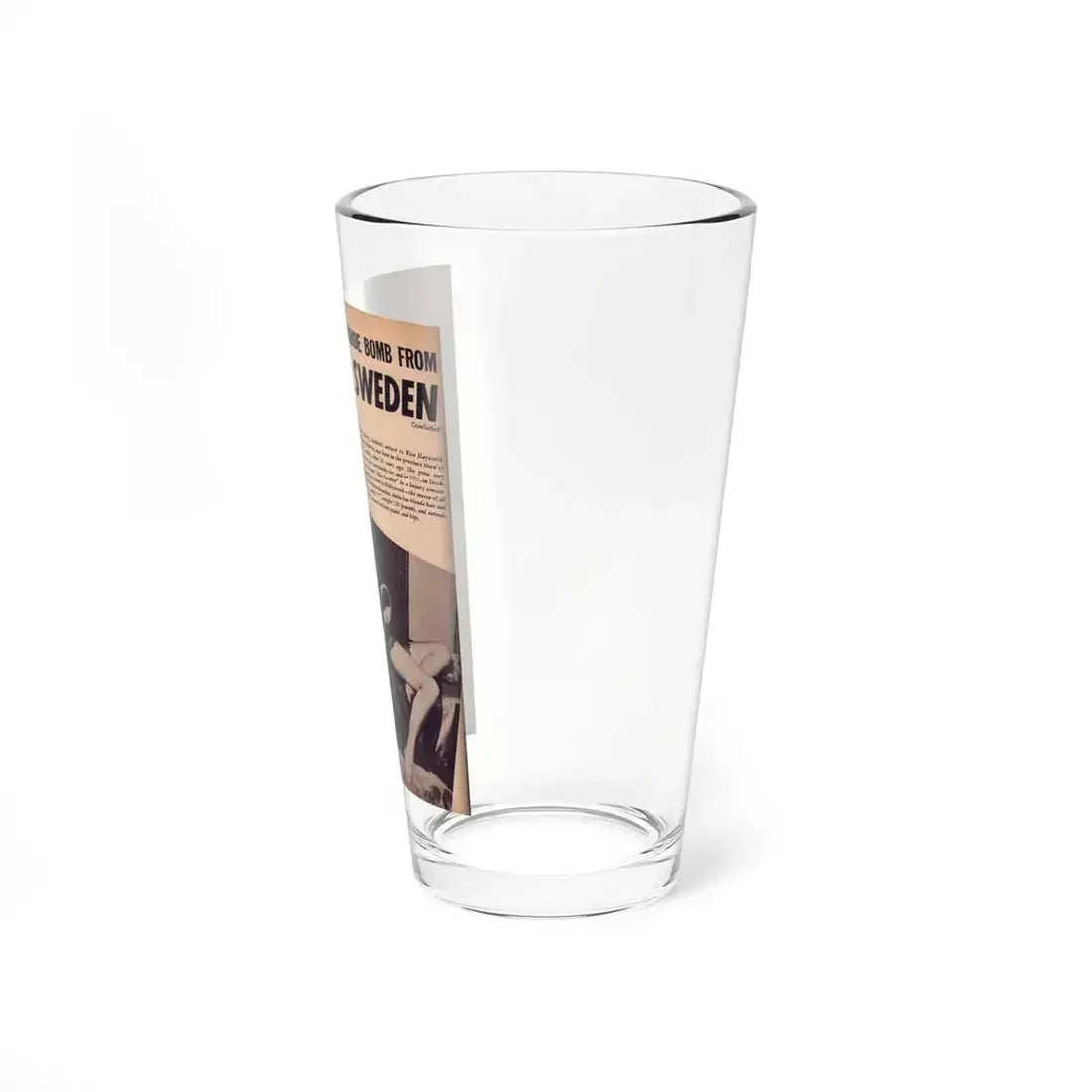 Anita Ekberg #93 - Mag. Clipping (Vintage Female Icon) Pint Glass 16oz - Go Mug Yourself