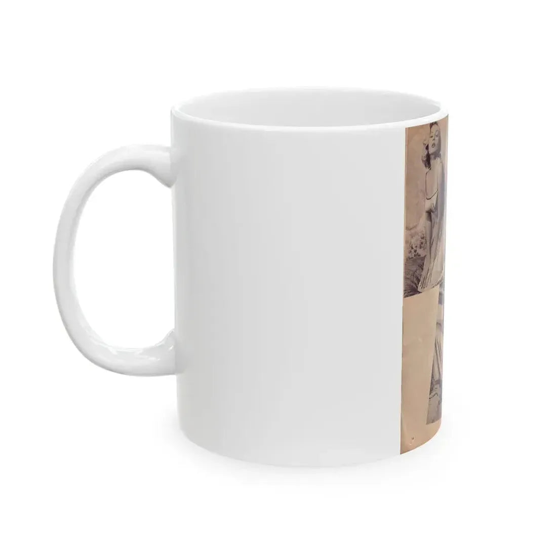 Anita Ekberg #93 - Mag. Clipping (Vintage Female Icon) White Coffee Mug - Go Mug Yourself