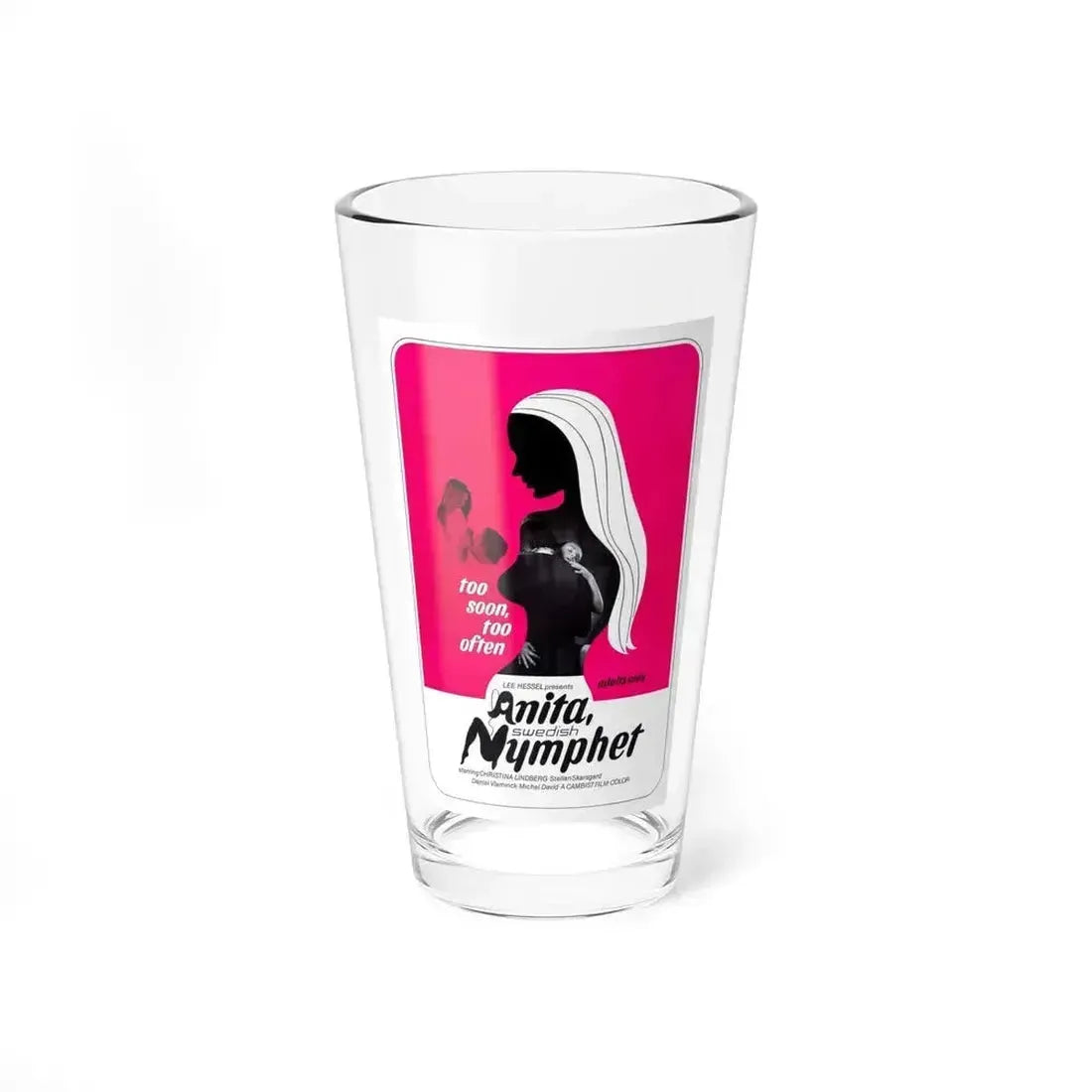 ANITA SWEDISH NYMPHET 1973 Movie Poster - Pint Glass 16oz 16oz - Go Mug Yourself