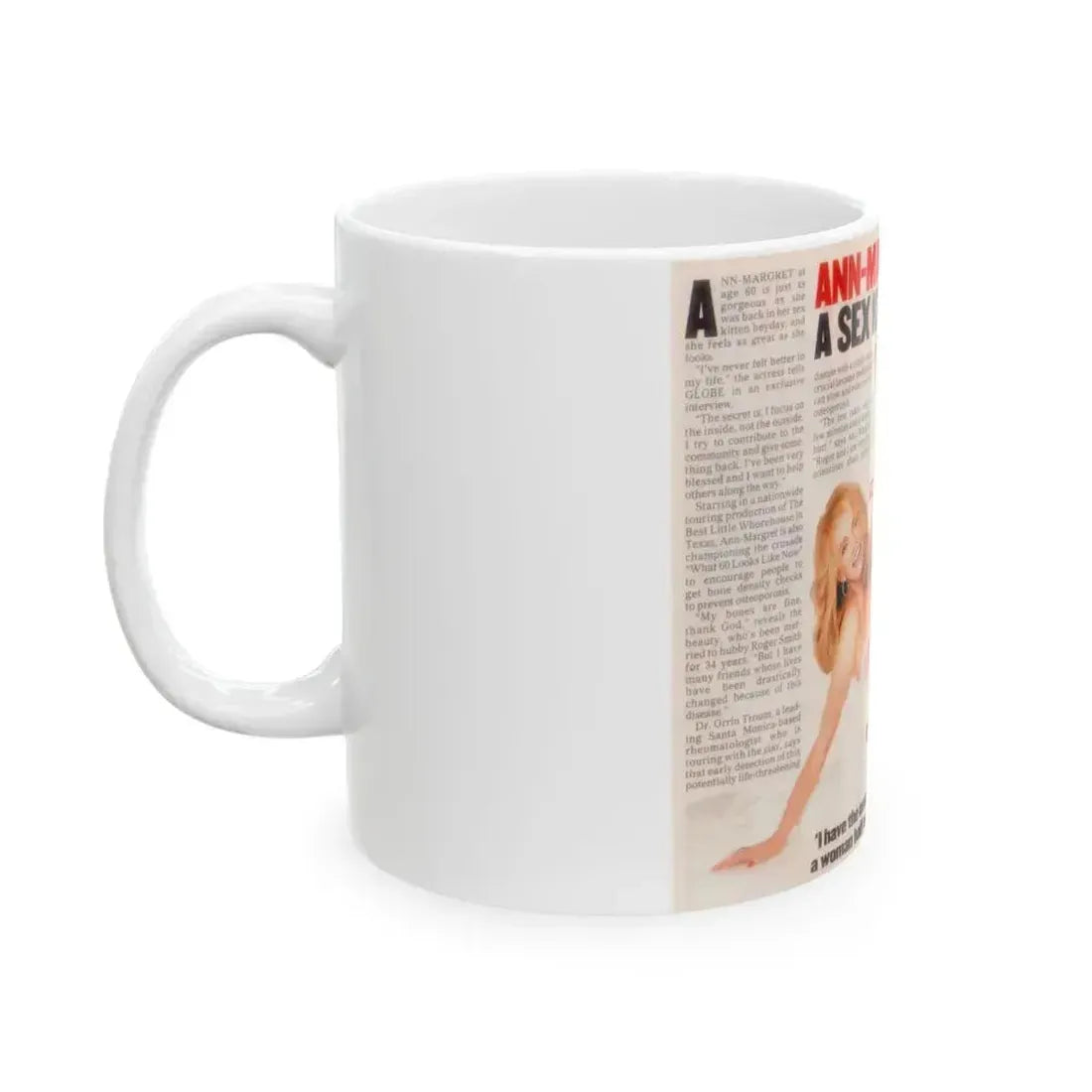 Ann-Margret #261 (Vintage Female Icon) White Coffee Mug - Go Mug Yourself