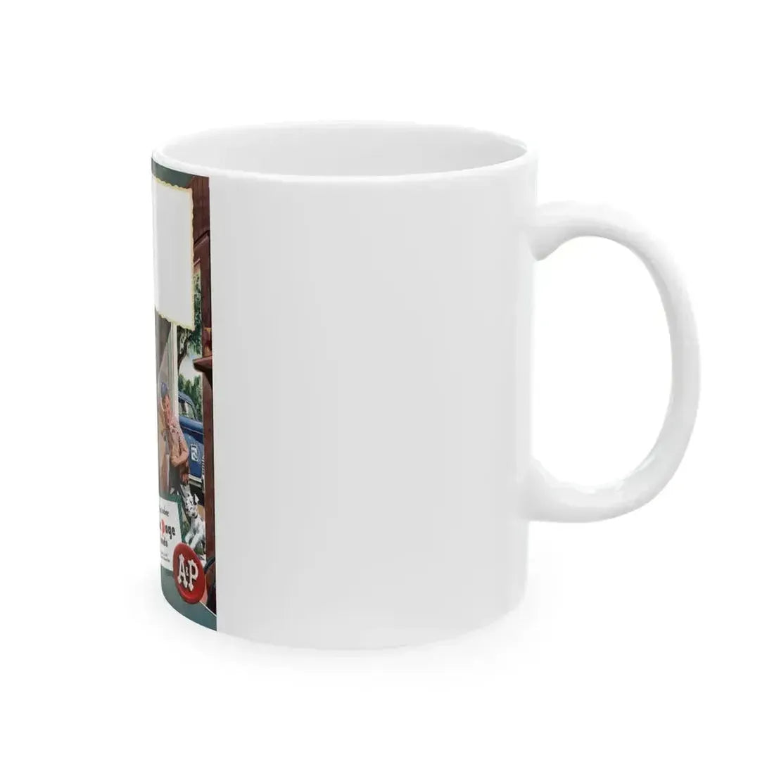 Ann Page ad, Woman's Day, June 1947 - White Coffee Mug - Go Mug Yourself