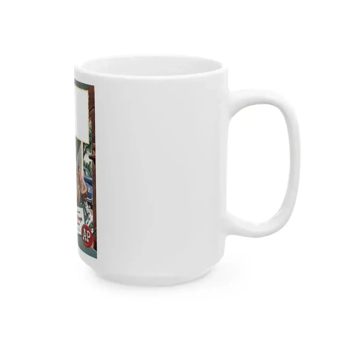 Ann Page ad, Woman's Day, June 1947 - White Coffee Mug - Go Mug Yourself