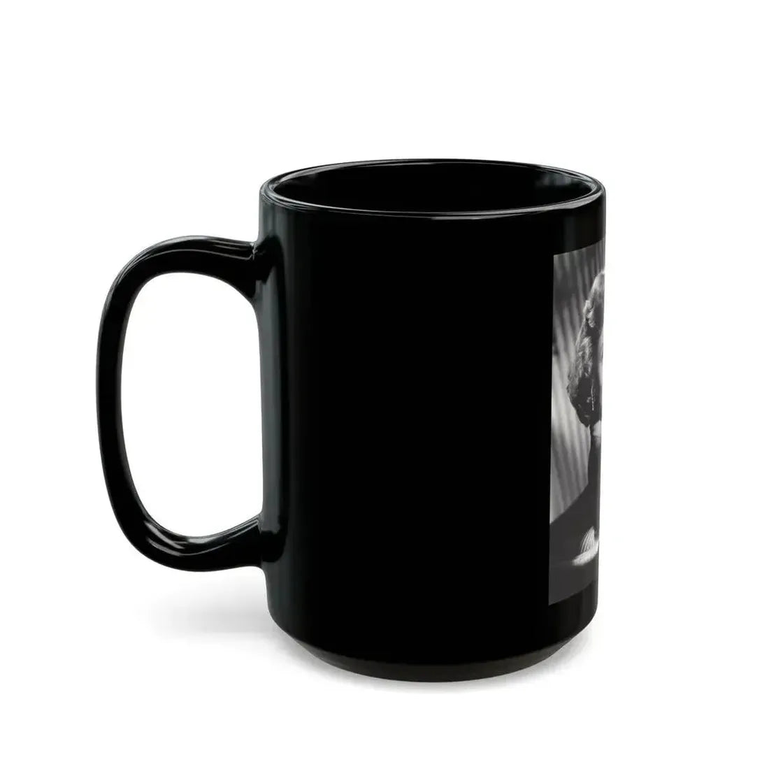 Ann Robinson #39 (Vintage Female Icon) Black Coffee Mug - Go Mug Yourself
