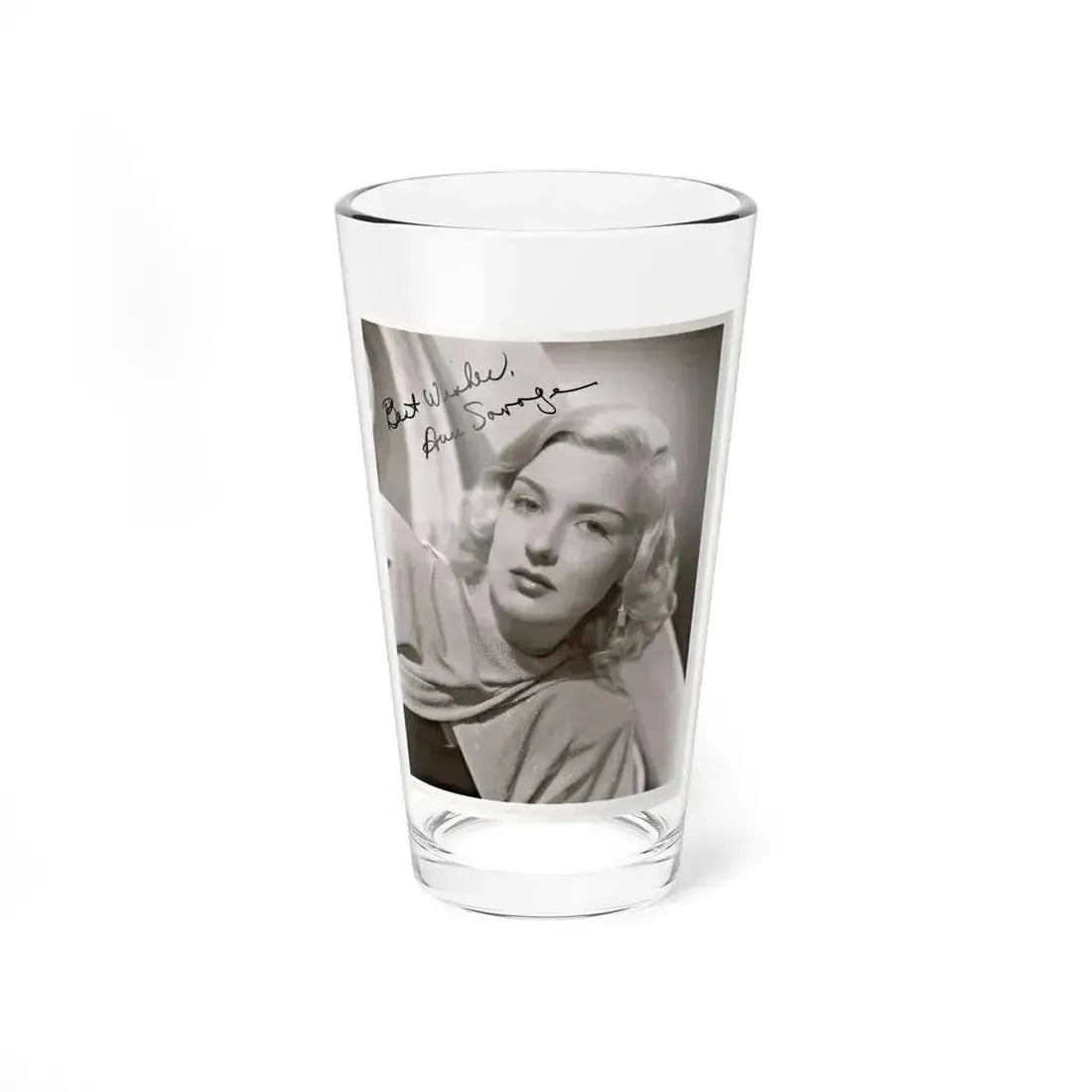 Ann Savage #34 (Vintage Female Icon) Pint Glass 16oz 16oz - Go Mug Yourself