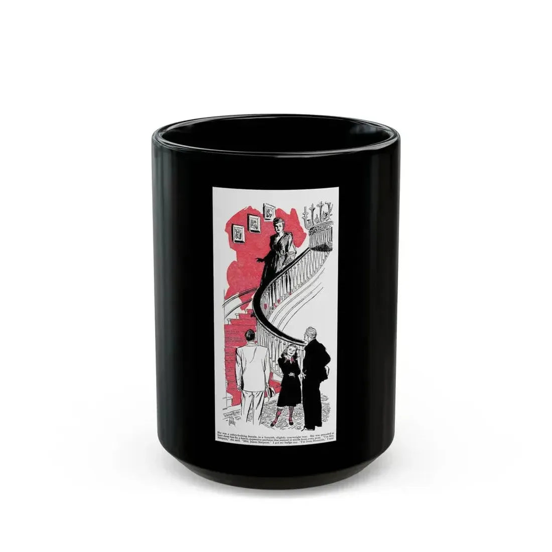 Another Day (2), Another Corpse, Bluebook, June 1953 - Black Coffee Mug 15oz - Go Mug Yourself