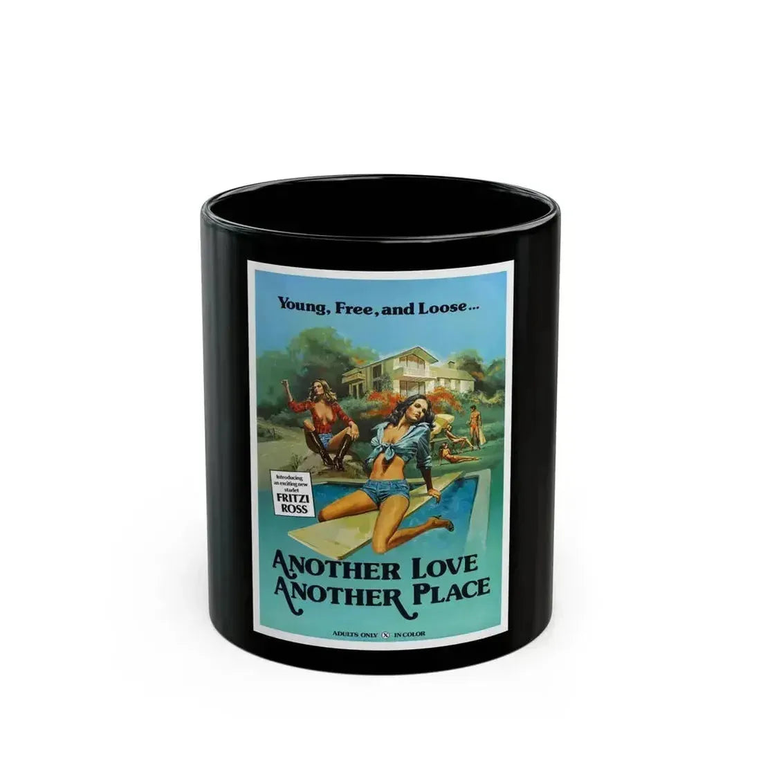 ANOTHER LOVE ANOTHER PLACE 1976 Movie Poster - Black Coffee Mug 11oz - Go Mug Yourself