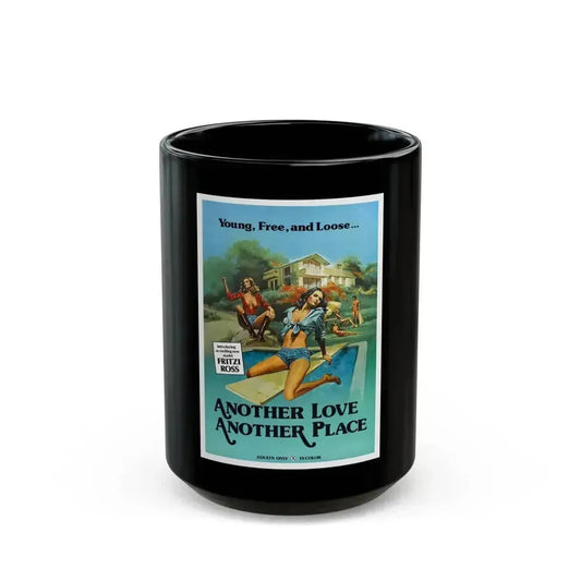 ANOTHER LOVE ANOTHER PLACE 1976 Movie Poster - Black Coffee Mug 15oz - Go Mug Yourself