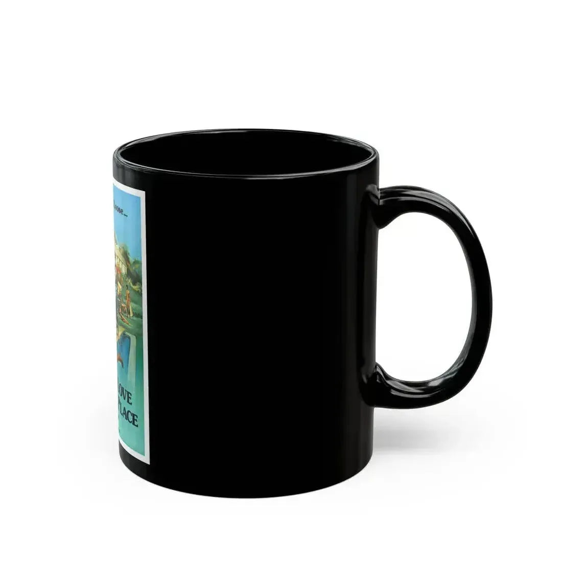 ANOTHER LOVE ANOTHER PLACE 1976 Movie Poster - Black Coffee Mug - Go Mug Yourself