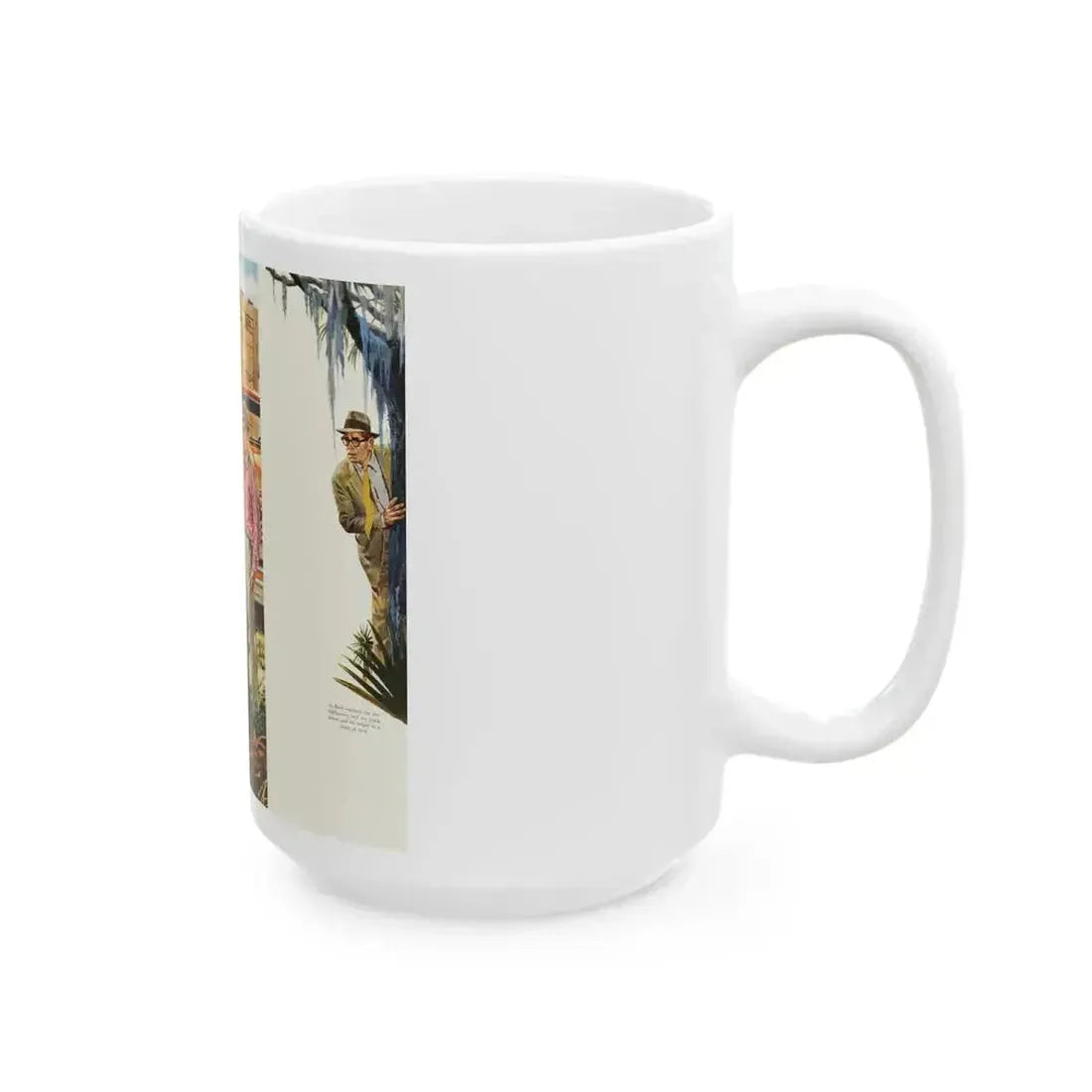 Another Truck Hijacking in the Tropics, 1959 - White Coffee Mug - Go Mug Yourself