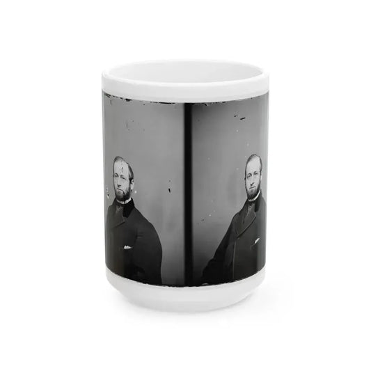 Anson Stager, Telegraph Corps. (U.S. Civil War) White Coffee Mug 15oz - Go Mug Yourself