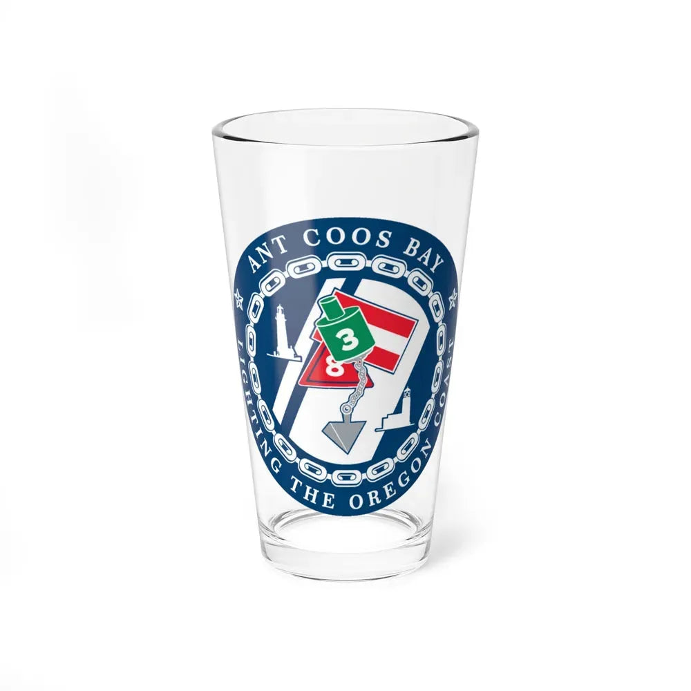 ANT Coos Bay Oregon (U.S. Coast Guard) Pint Glass 16oz 16oz - Go Mug Yourself