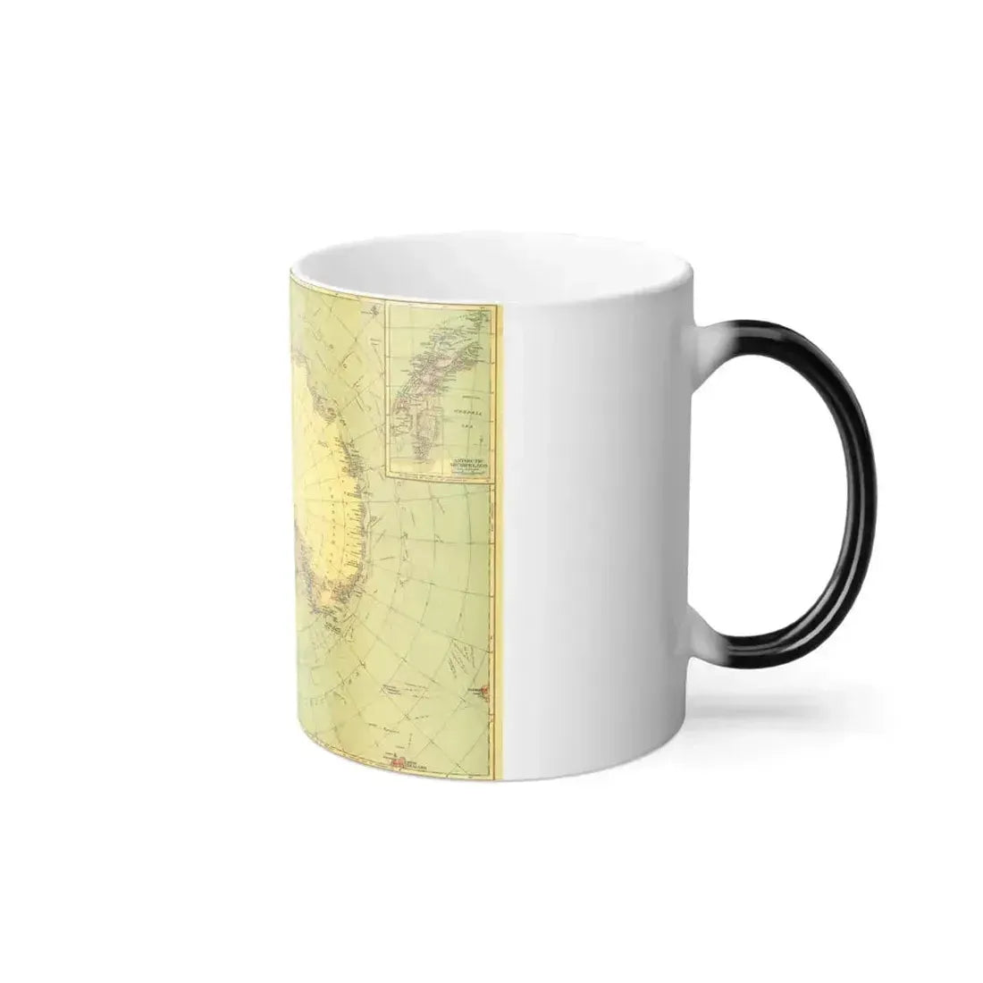 Antarctic Regions (1932) (Map) Color Changing Mug 11oz - Go Mug Yourself