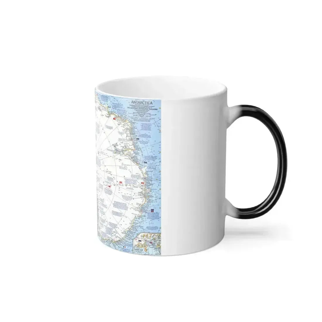 Antarctica (1963) (Map) Color Changing Mug 11oz - Go Mug Yourself