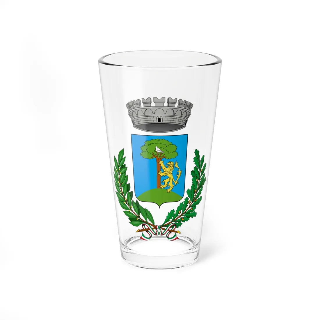Antegnate-Stemma (Italy) (Coat of Arms) Pint Glass 16oz 16oz - Go Mug Yourself