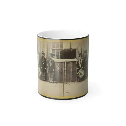 Anthony's Stereoscopic Views. No. 1471, Three Drummer Boys (Now at Ft. Hamilton) Who Have Been in 9 Battles of the Rebellion (U.S. Civil War) Color Changing Coffee Mug 11oz Default Title - Go Mug Yourself
