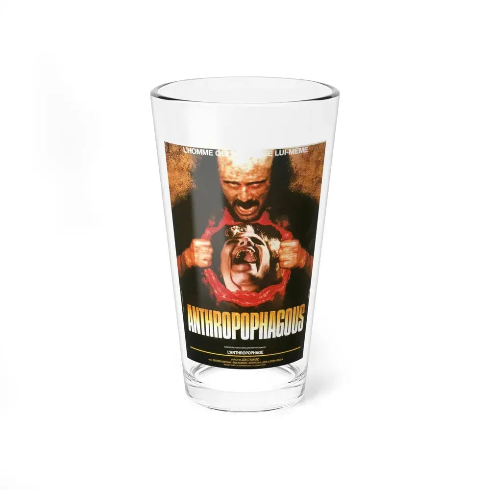 ANTHROPOPHAGOUS 1980 Movie Poster - Pint Glass 16oz 16oz - Go Mug Yourself