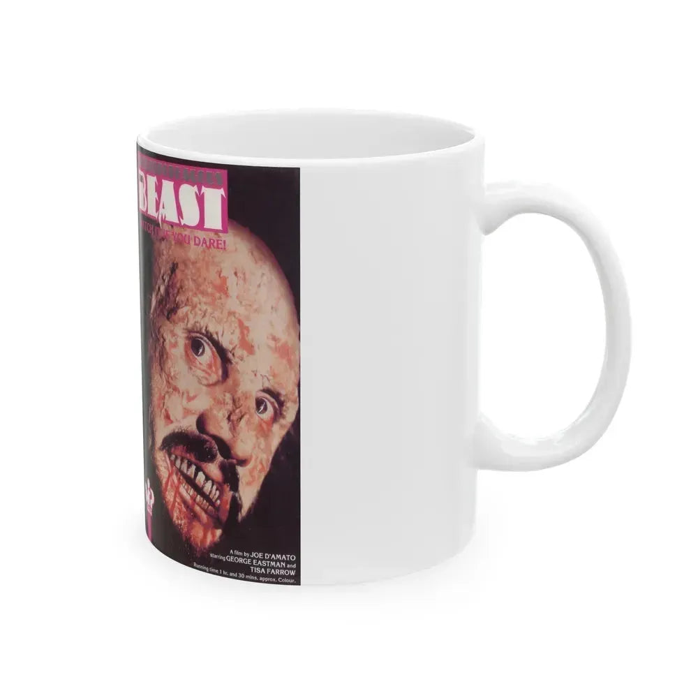 ANTHROPOPHAGOUS THE BEAST VIP (VHS COVER) - White Coffee Mug - Go Mug Yourself