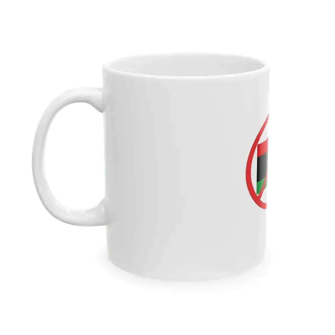 Anti NTC flag (Libya) White Coffee Mug - Go Mug Yourself