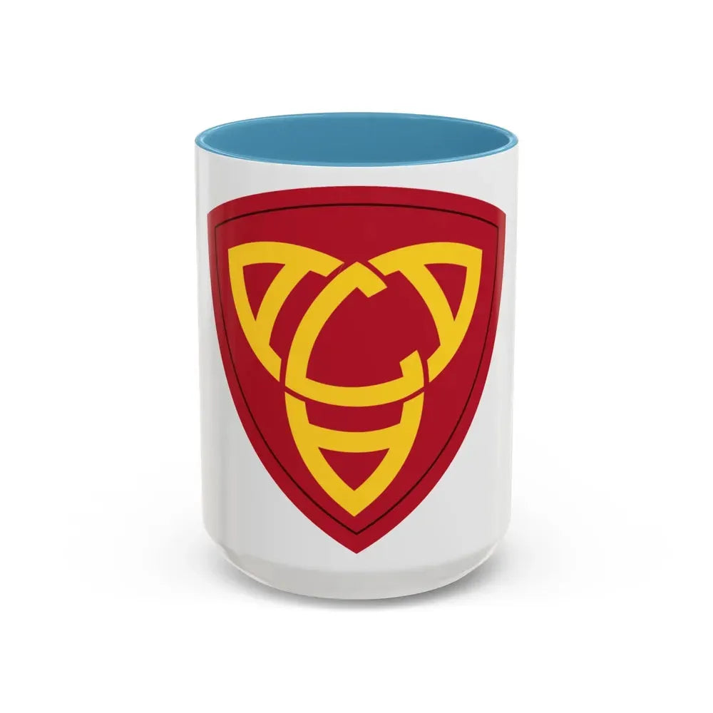 Antiaircraft Artillery Eastern Defense Command (U.S. Army) Accent Coffee Mug 15oz Light Blue - Go Mug Yourself