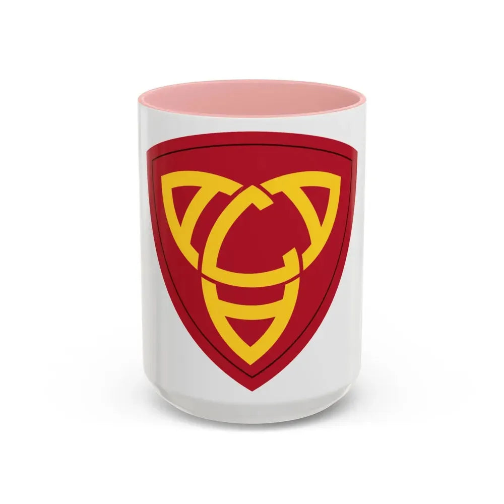 Antiaircraft Artillery Eastern Defense Command (U.S. Army) Accent Coffee Mug 15oz Pink - Go Mug Yourself