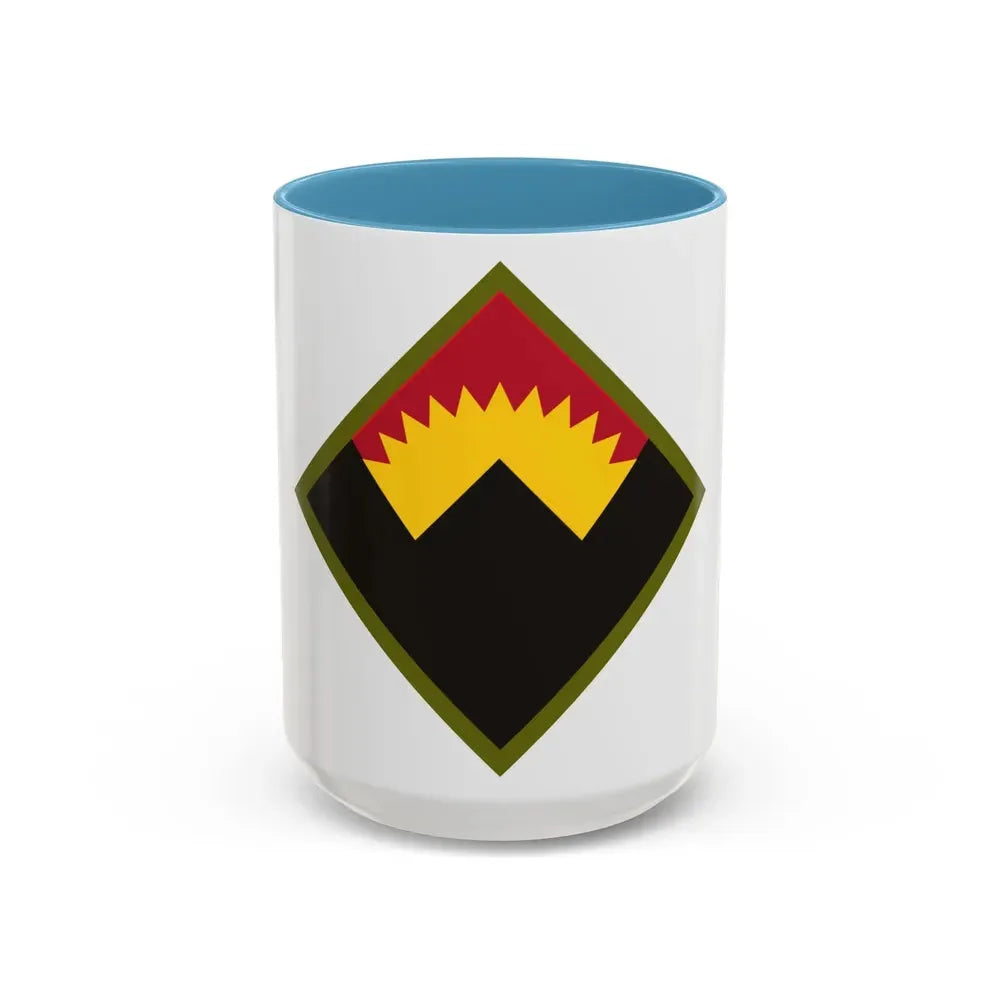 Antiaircraft Artillery Western Defense Command (U.S. Army) Accent Coffee Mug 15oz Light Blue - Go Mug Yourself