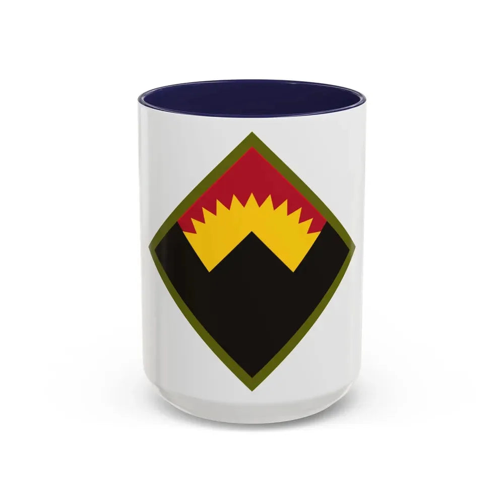 Antiaircraft Artillery Western Defense Command (U.S. Army) Accent Coffee Mug 15oz Navy - Go Mug Yourself