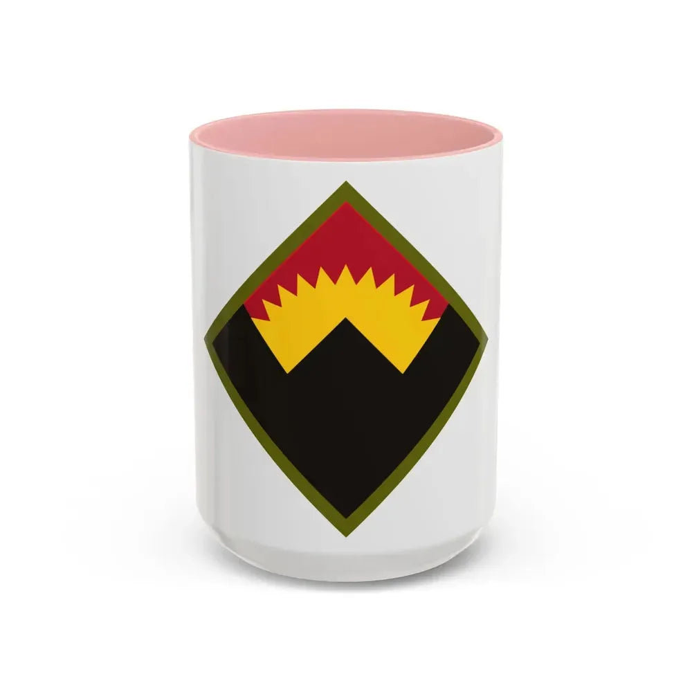 Antiaircraft Artillery Western Defense Command (U.S. Army) Accent Coffee Mug 15oz Pink - Go Mug Yourself