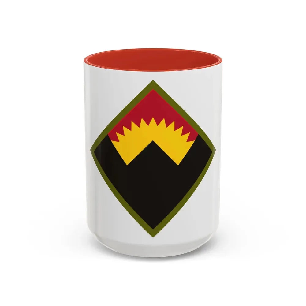 Antiaircraft Artillery Western Defense Command (U.S. Army) Accent Coffee Mug 15oz Red - Go Mug Yourself