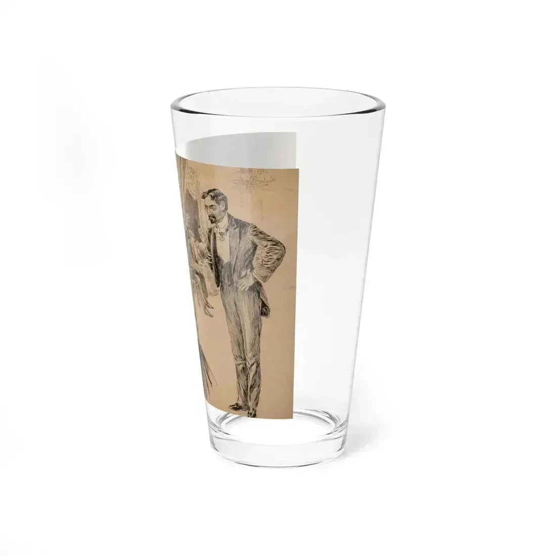 Anticipations Realized, Puck interior illustration, 1898 (Magazine Illustration) Pint Glass 16oz - Go Mug Yourself