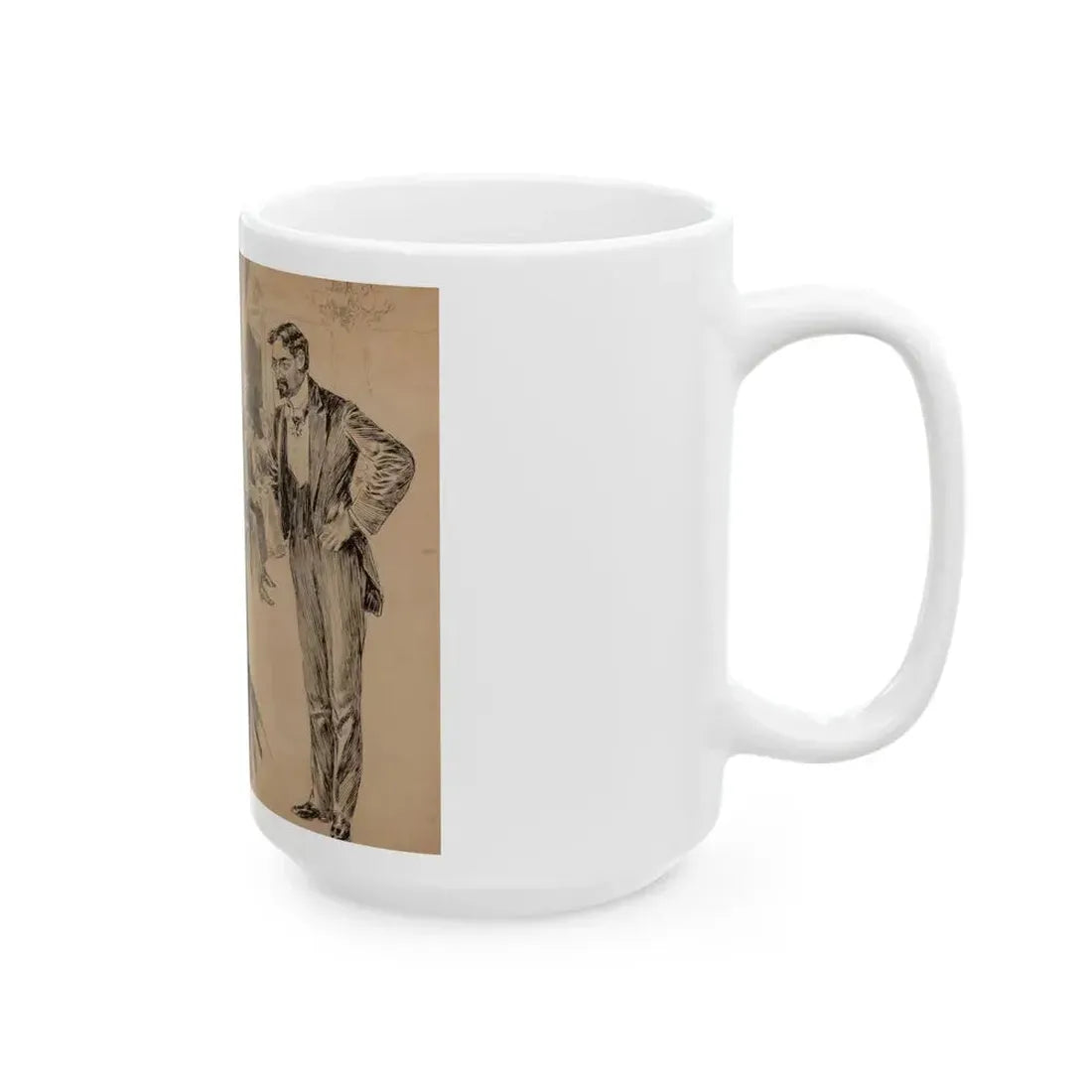 Anticipations Realized, Puck interior illustration, 1898 - White Coffee Mug - Go Mug Yourself