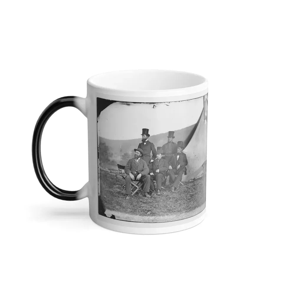 Antietam, Maryland. Allan Pinkerton and Visitors From Washington (U.S. Civil War) Color Changing Coffee Mug 11oz - Go Mug Yourself
